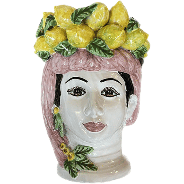 Large Sicilian Vase Limoni Woman – Pink