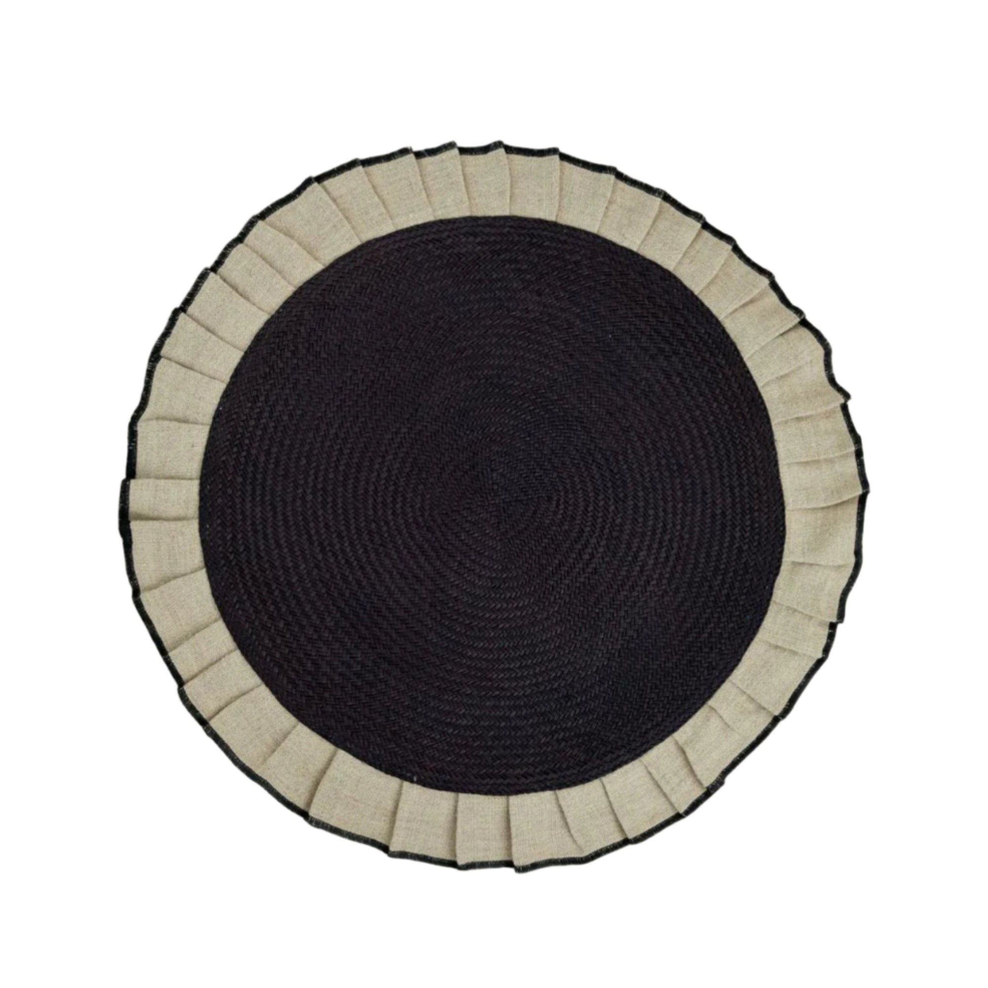 Arandela Iraca and Linen Placemats, Sand