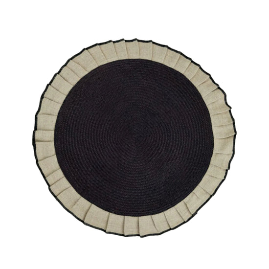 Arandela Iraca and Linen Placemats, Sand