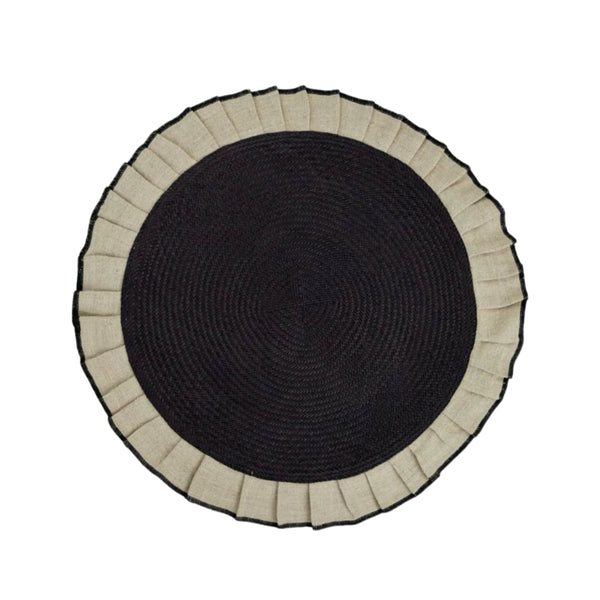 Arandela Iraca and Linen Placemats, Sand