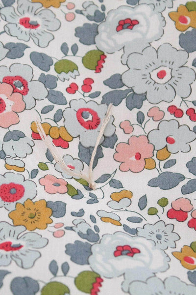 Reversible Heirloom Quilt Made With Liberty Fabric Betsy Grey & Wiltshire Pink