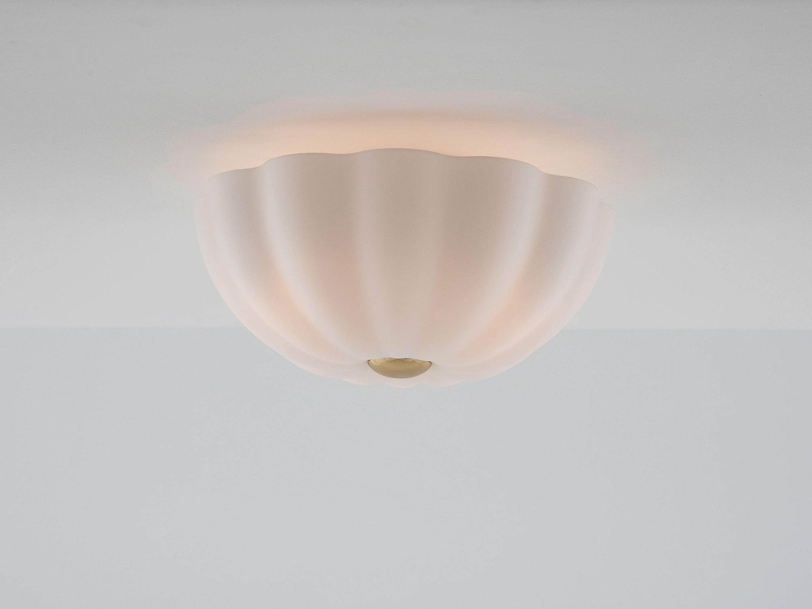 White flower flush ceiling light