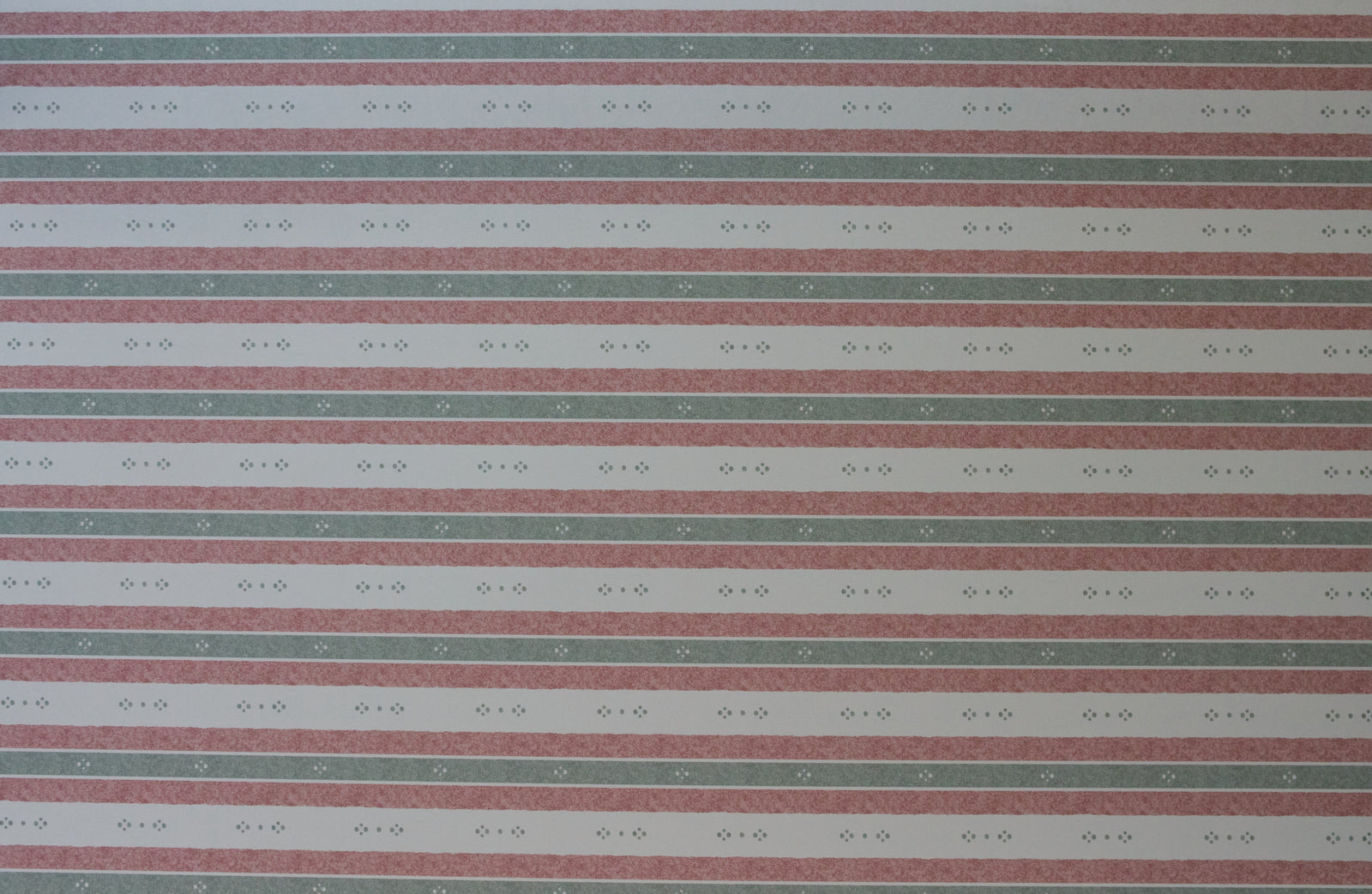Salzburg Stripe Wallpaper – Green & Red