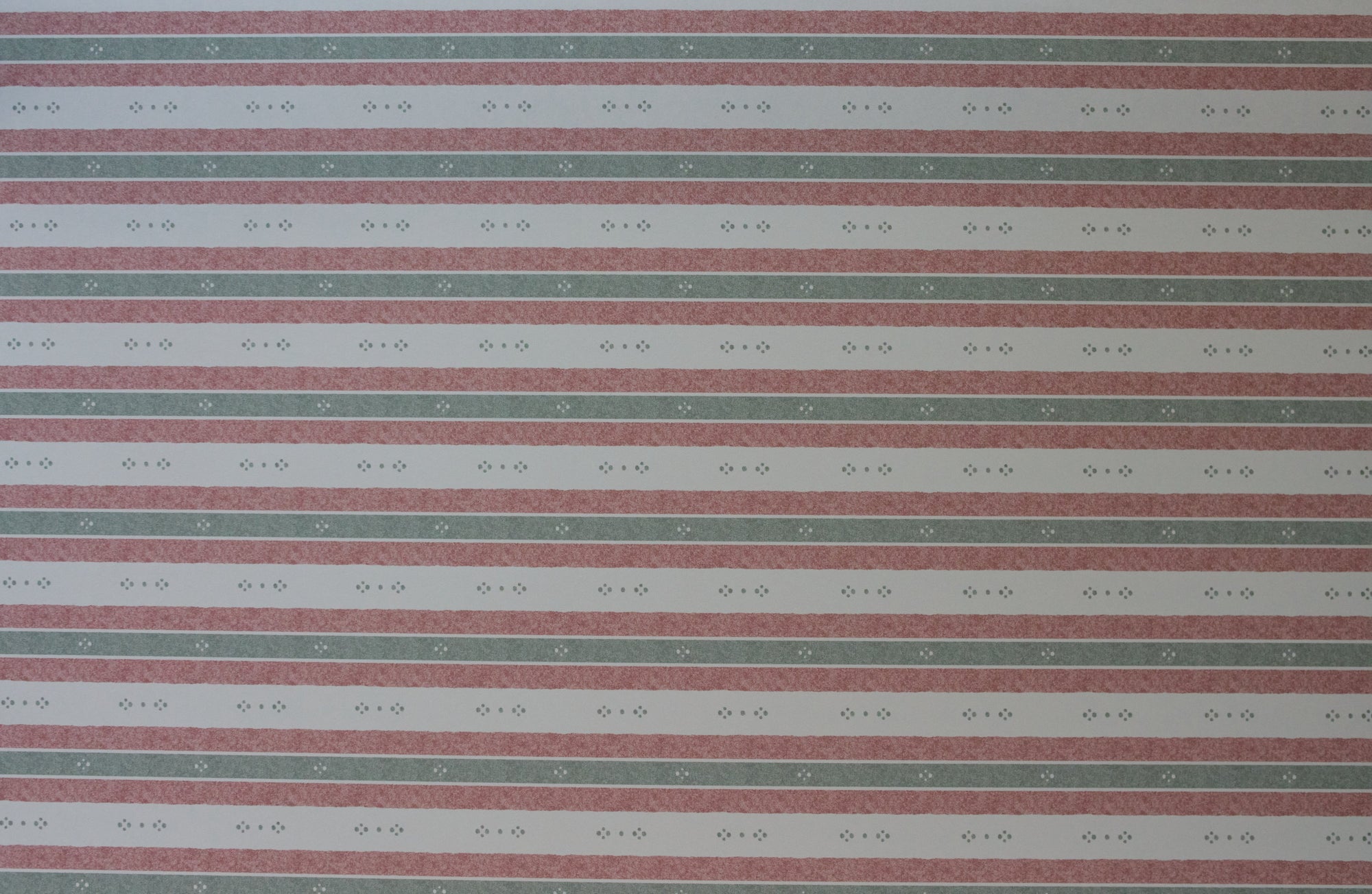 Salzburg Stripe Wallpaper – Green & Red