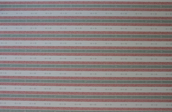 Salzburg Stripe Wallpaper – Green & Red