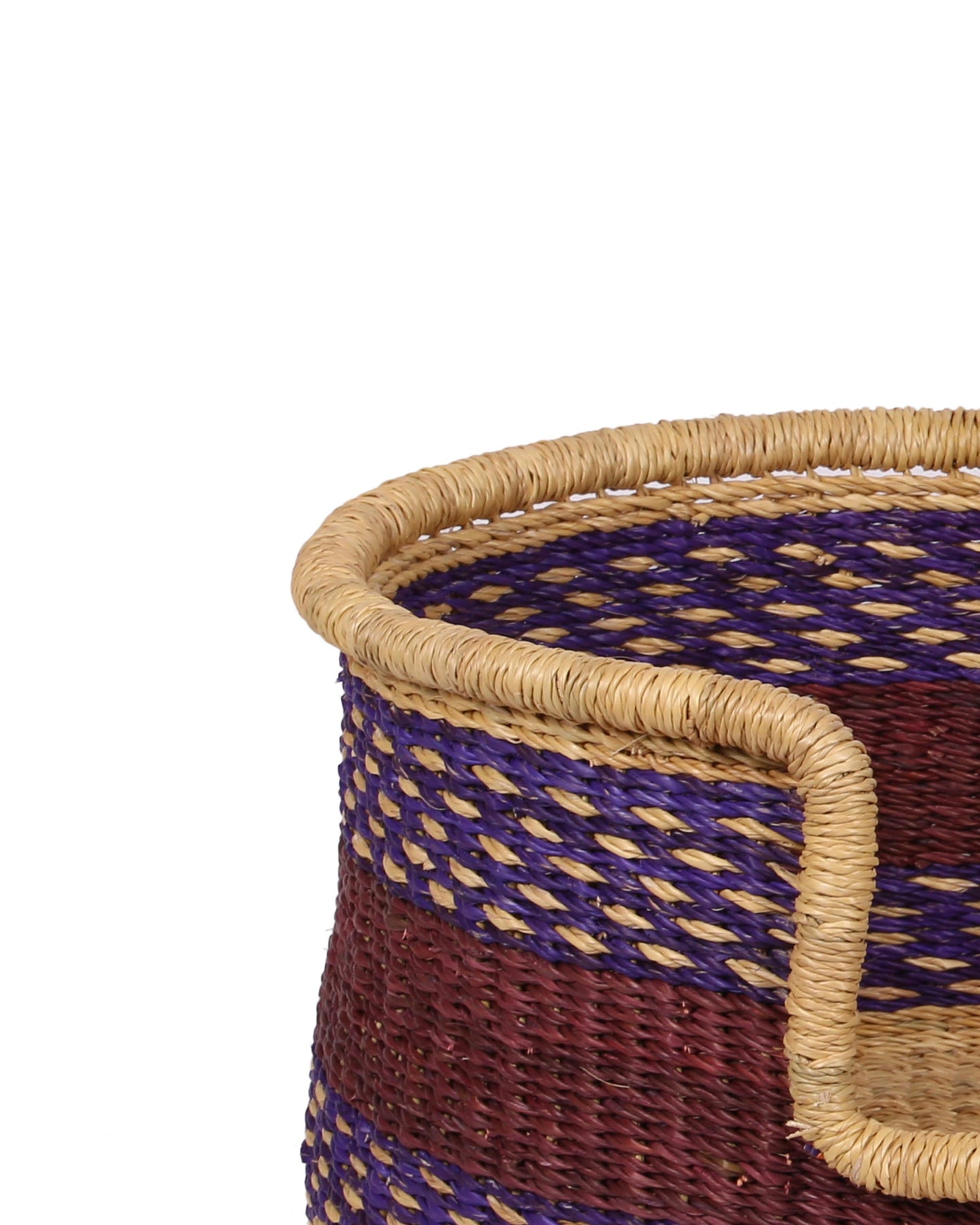 MAGE: Purple and Burgundy Dog Basket - Small