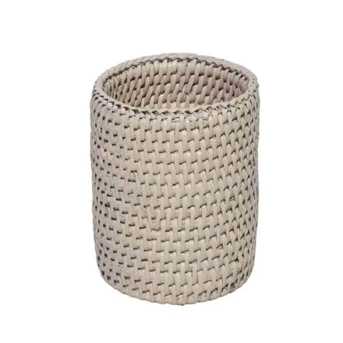 Rattan Wine Bottle Holder- Yellow