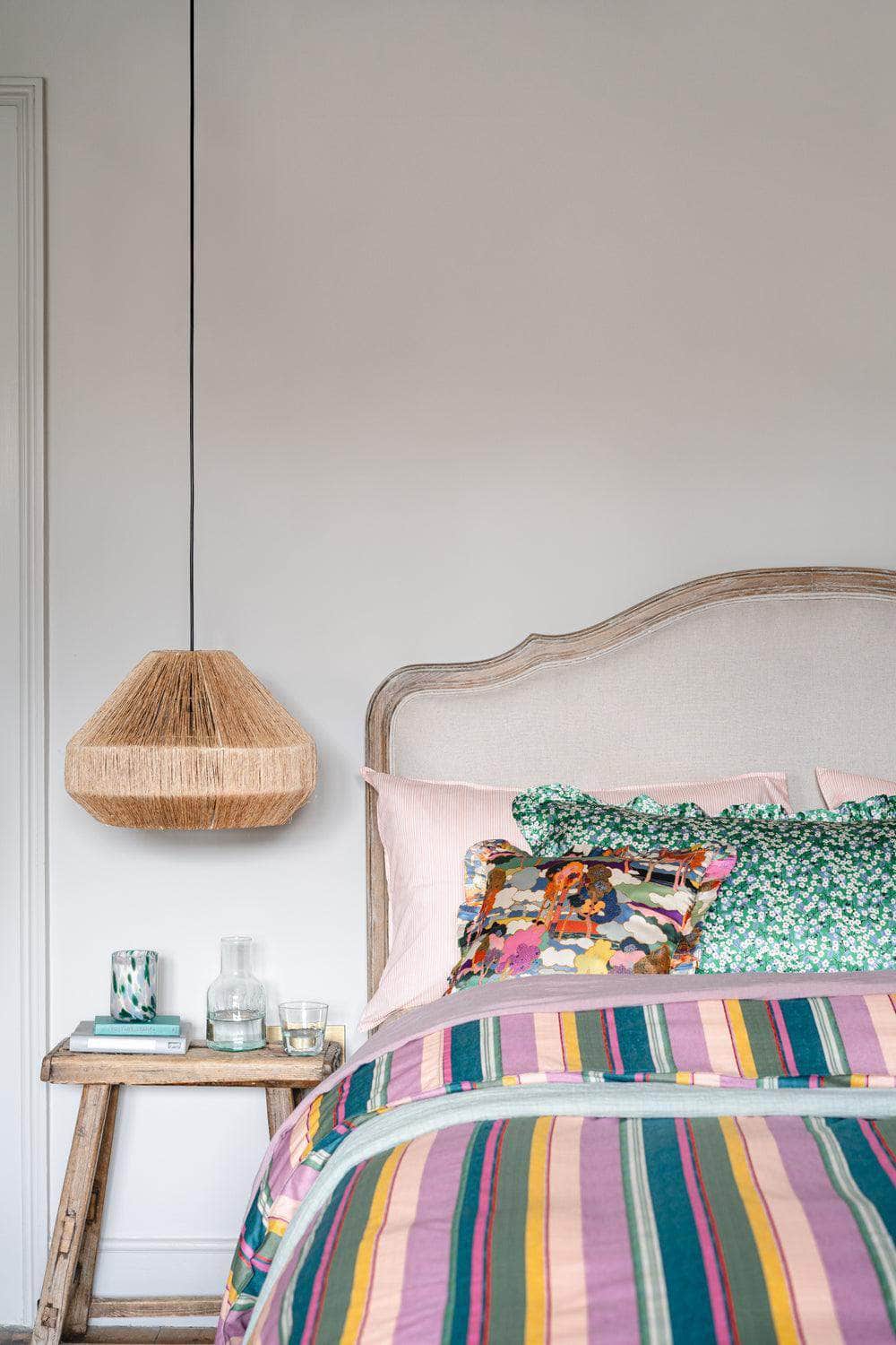 Silk Ruffle Cushion Made With Liberty Fabric Prospect Road