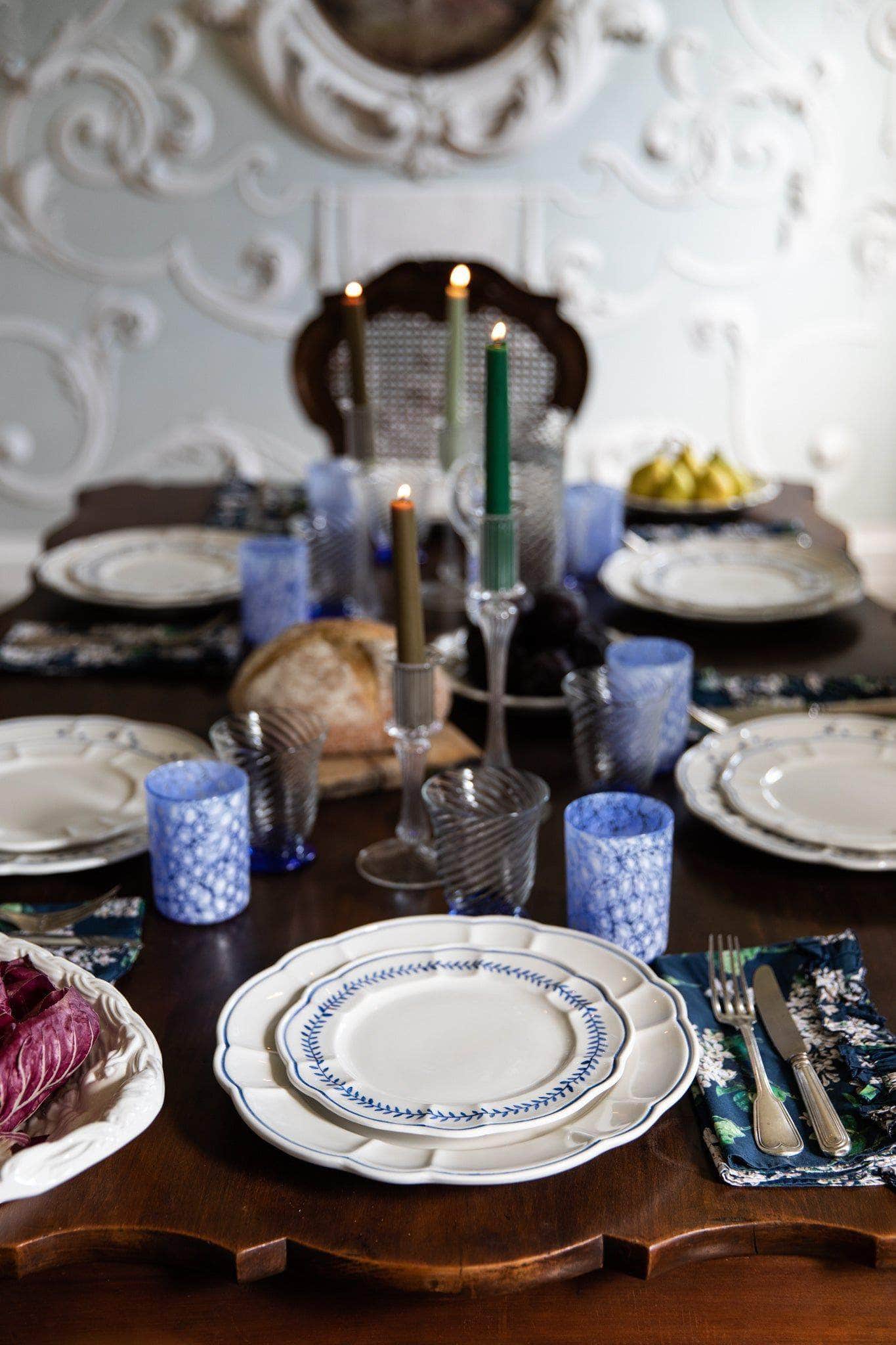 Achille Side Plate, Blue, Set Of 4