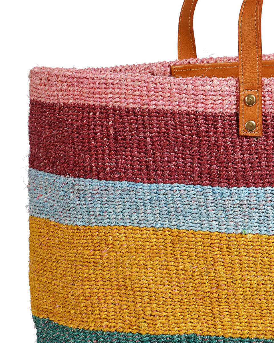 HEKA: Bold Striped Sisal Shopper