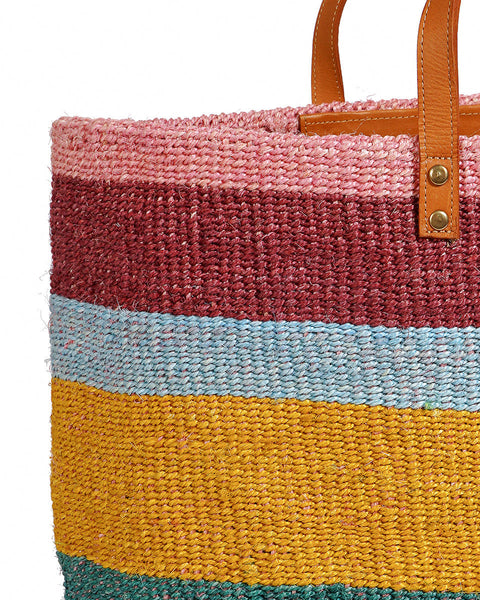 HEKA: Bold Striped Sisal Shopper