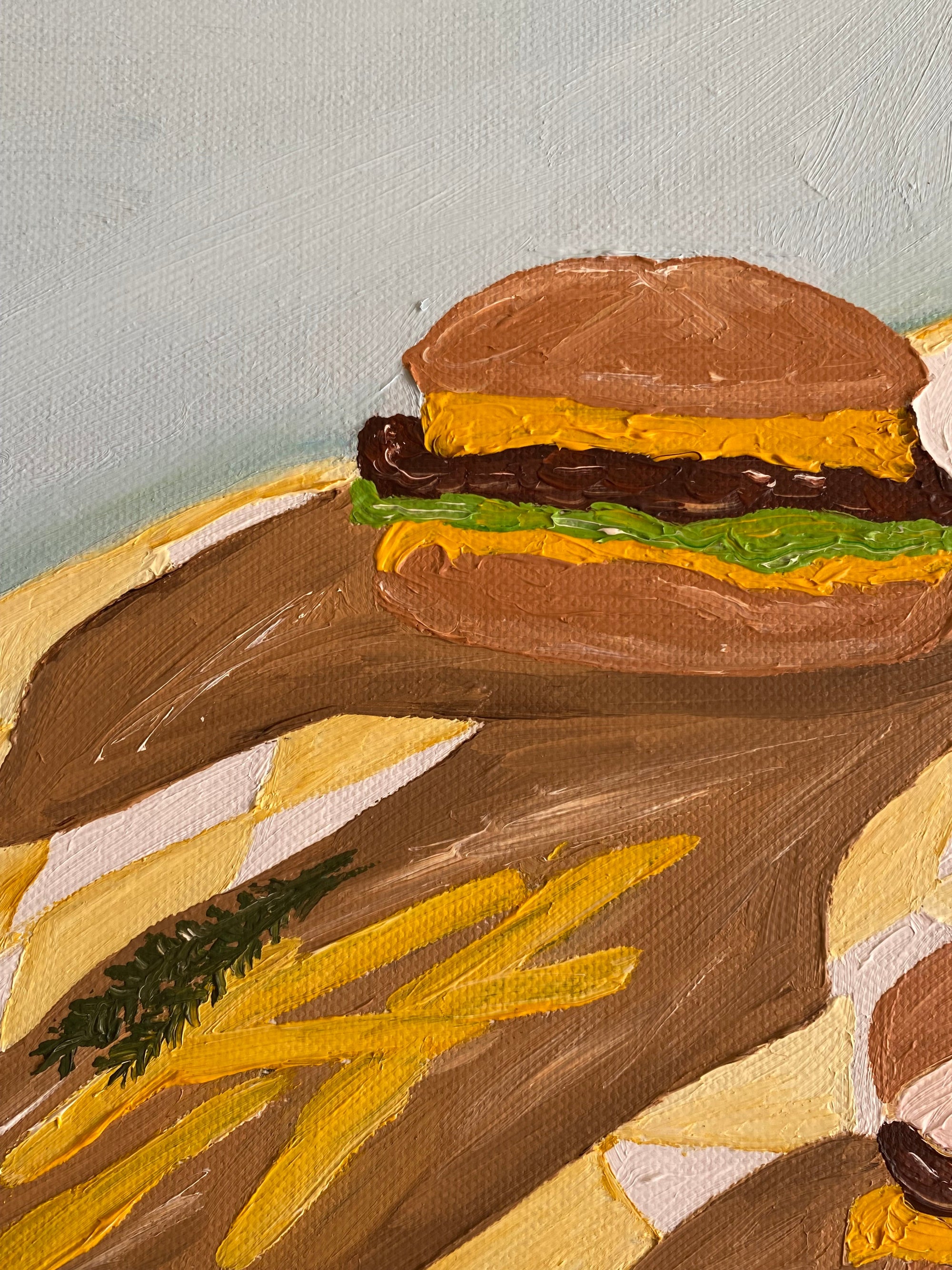 Burger night Painting