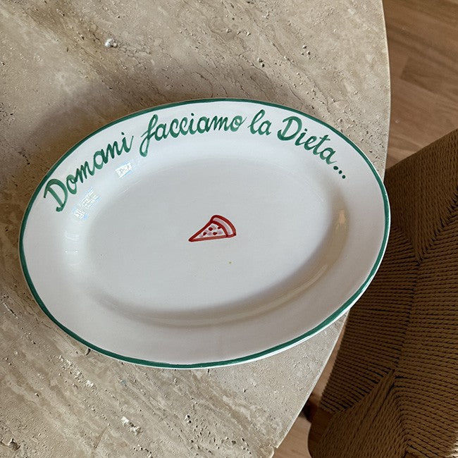 Oval Plate 30cm – Domani facciamo la Dieta