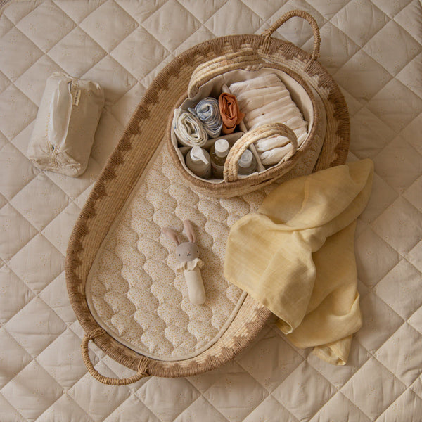 Changing Basket Cotton Liner - Daisy Meadow