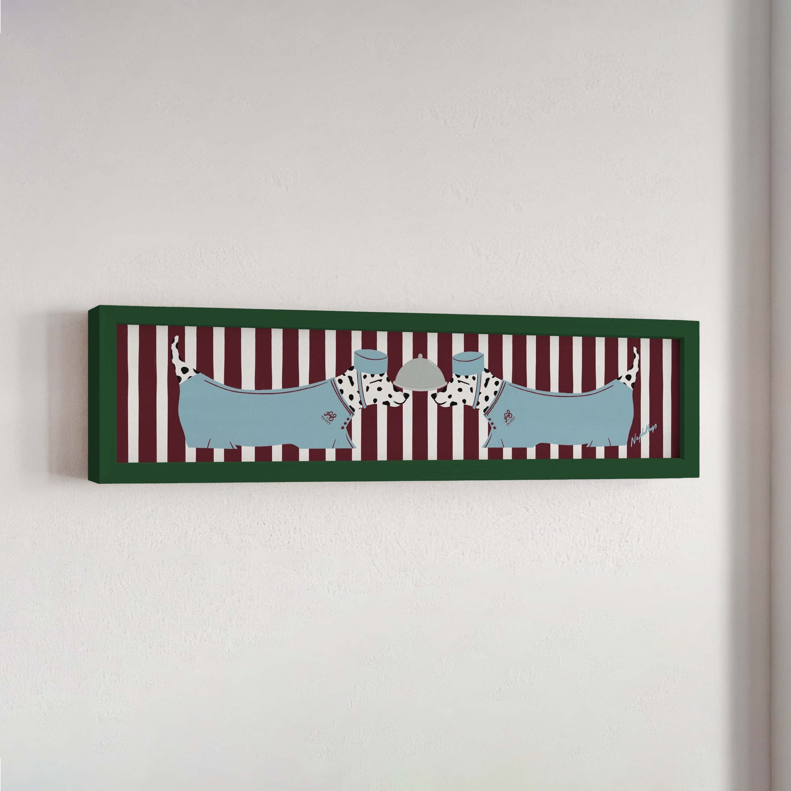 Dalmatian Panoramic Framed Print