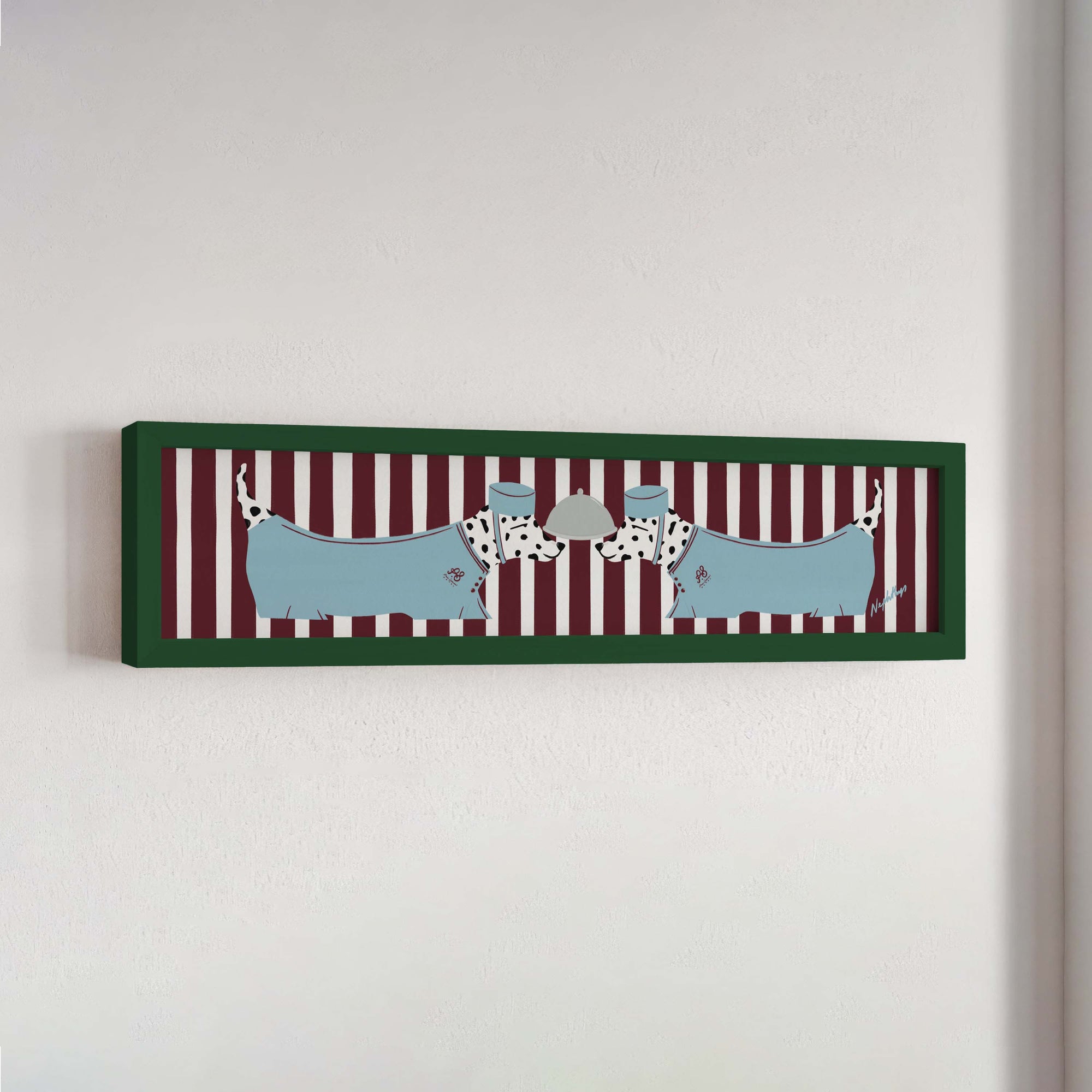 Dalmatian Panoramic Framed Print