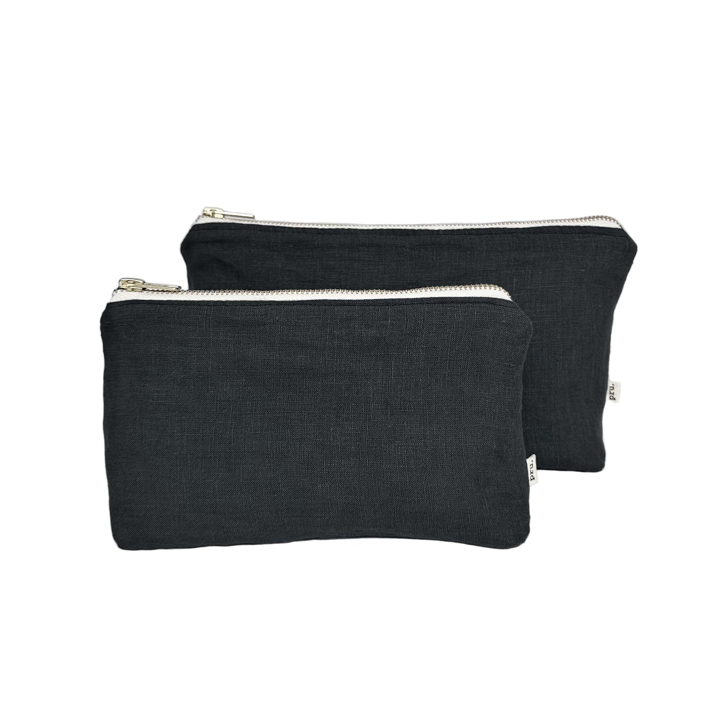 The Linen Pouch Bag - Charcoal