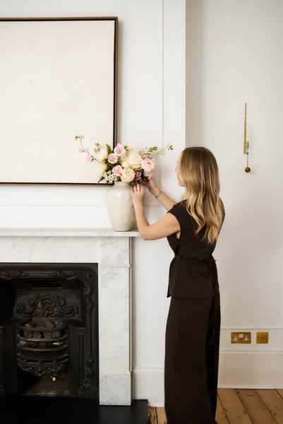Daphne - Faux Flower Arrangement - Whites, Creams & Pinks