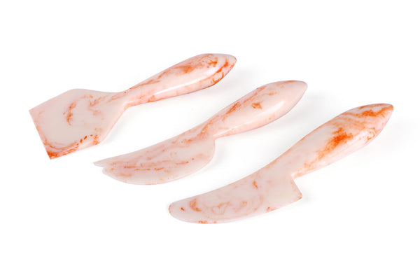 Resin Cheese Knife,Pink (Set of 3) - 6 Inches