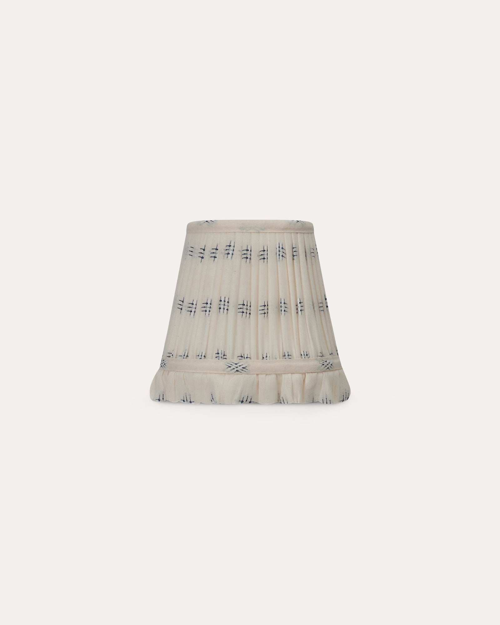 The Embroidered Cotton in Delphinium Wall Light Lampshade