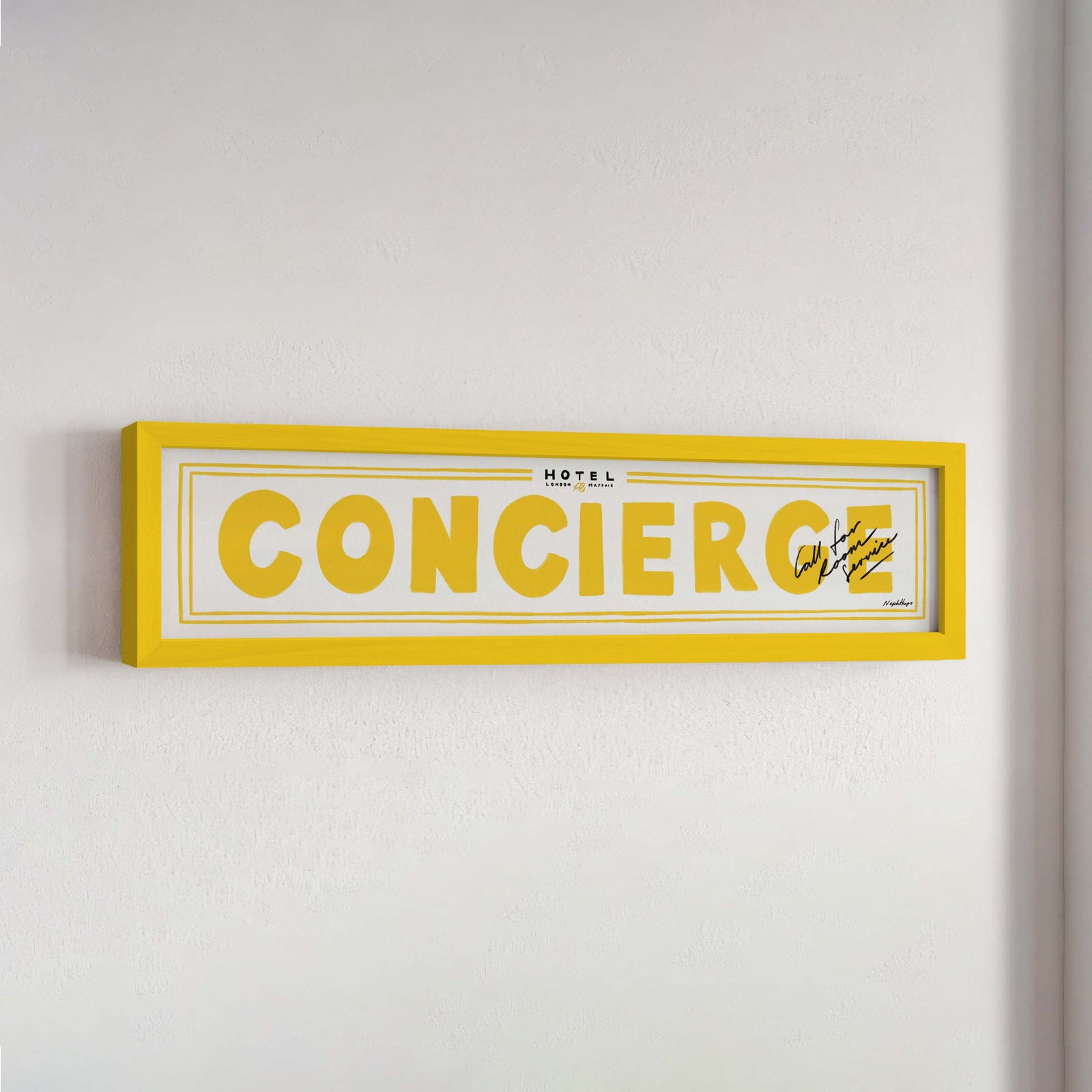 Concierge Panoramic Framed Print