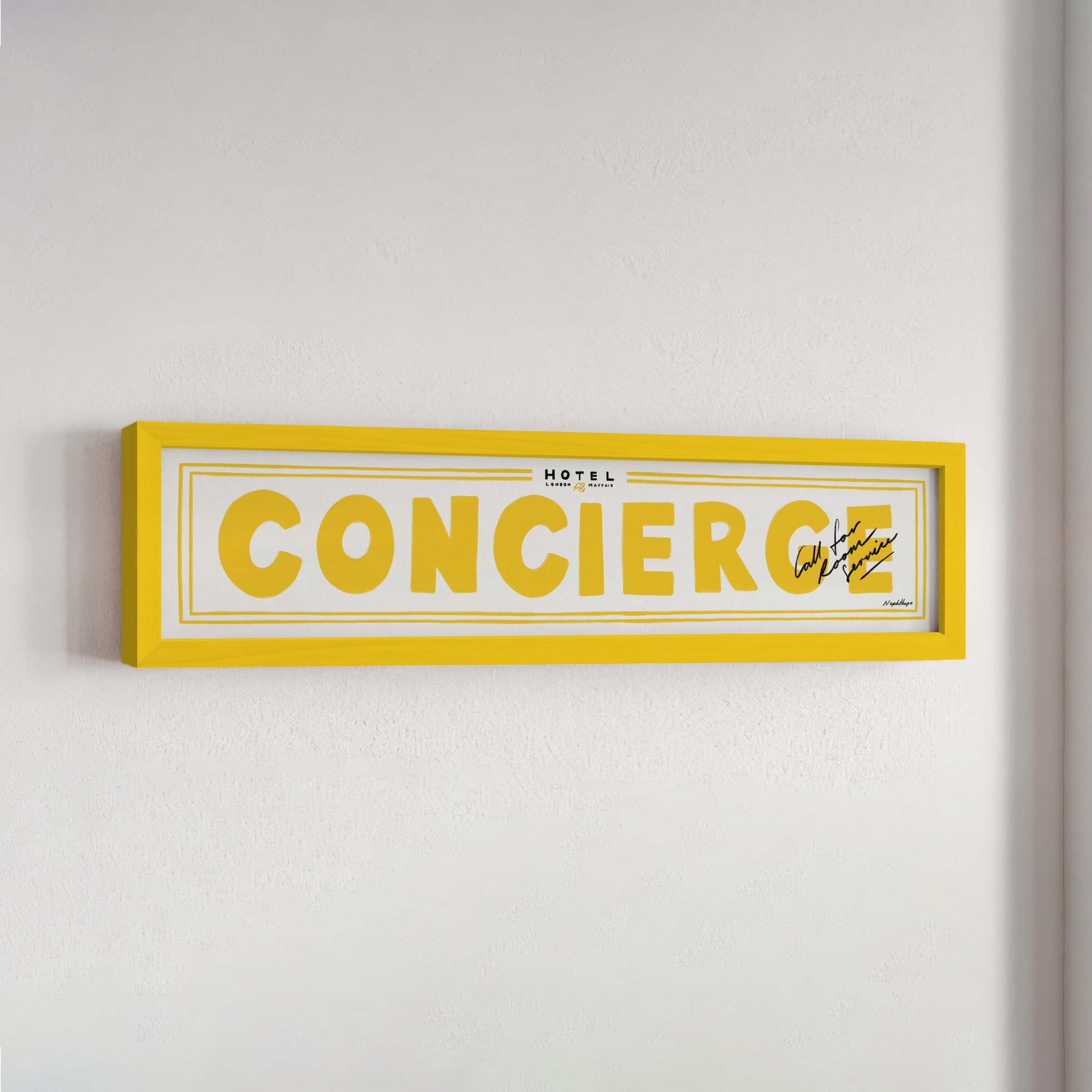 Concierge Panoramic Framed Print