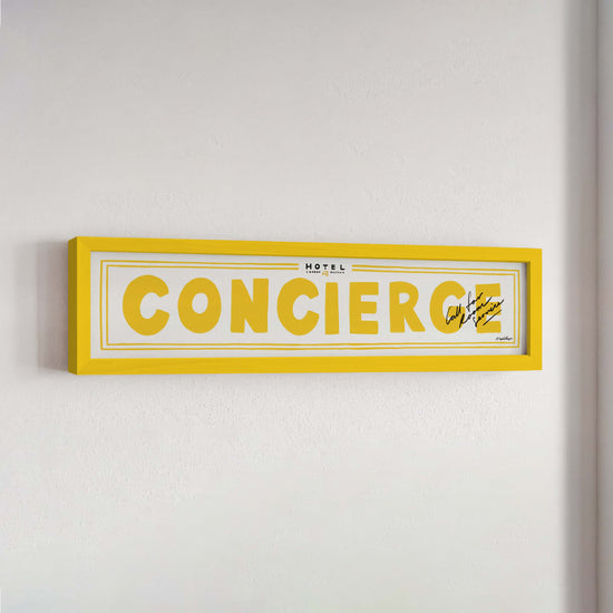 Concierge Panoramic Framed Print