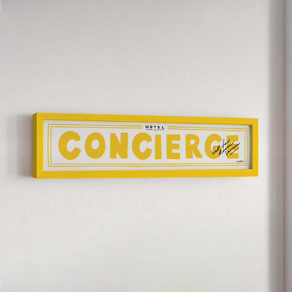 Concierge Panoramic Framed Print