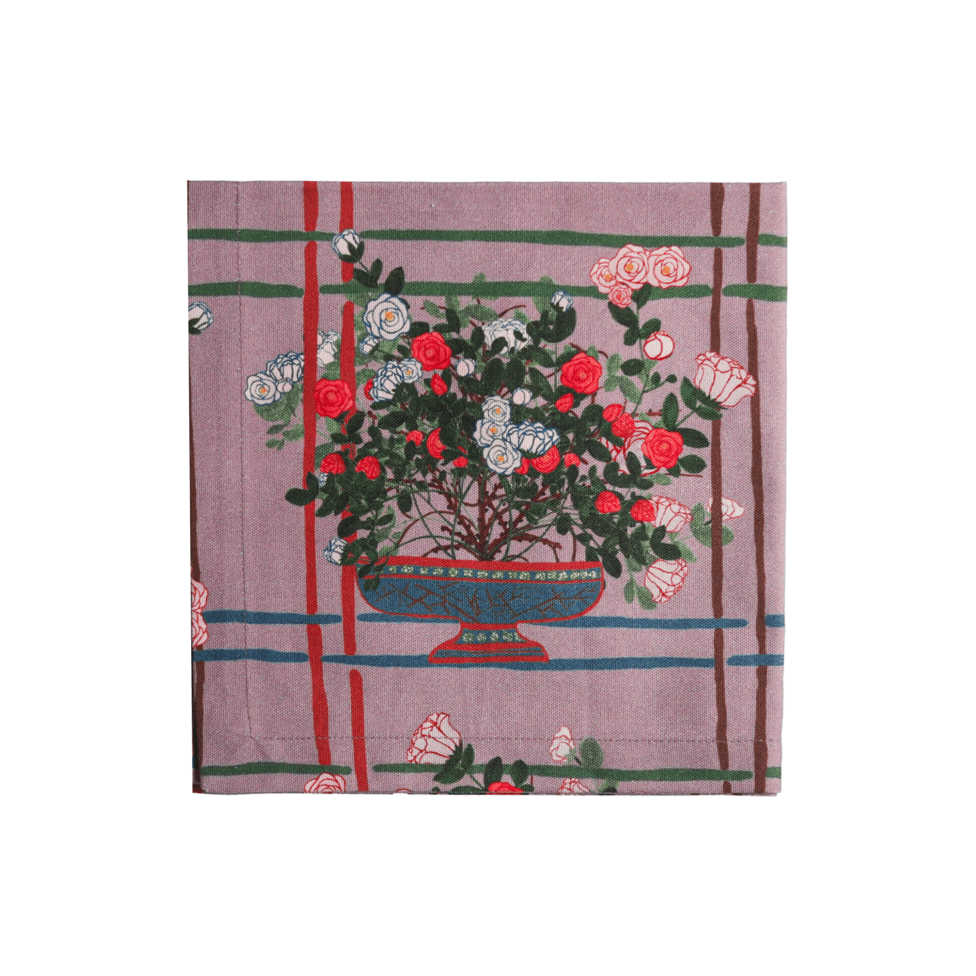 6 Napkins La Vie en Rose Offcut Version