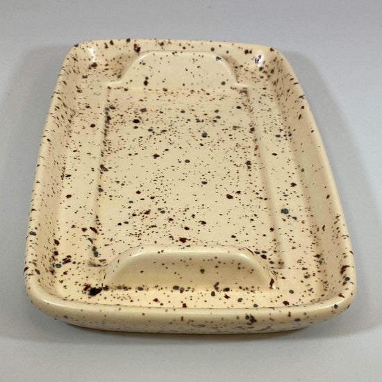 Butter Dish with Speckled Honey Glaze