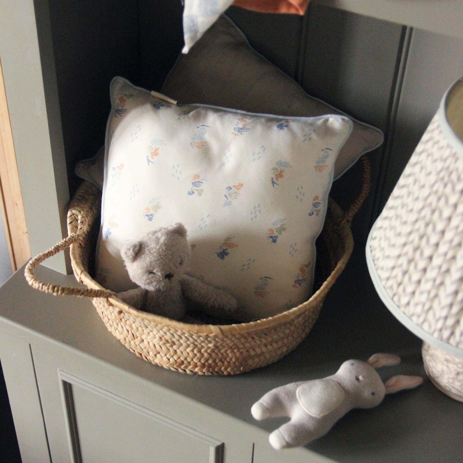 Square Linen Scatter Cushion - Coastline