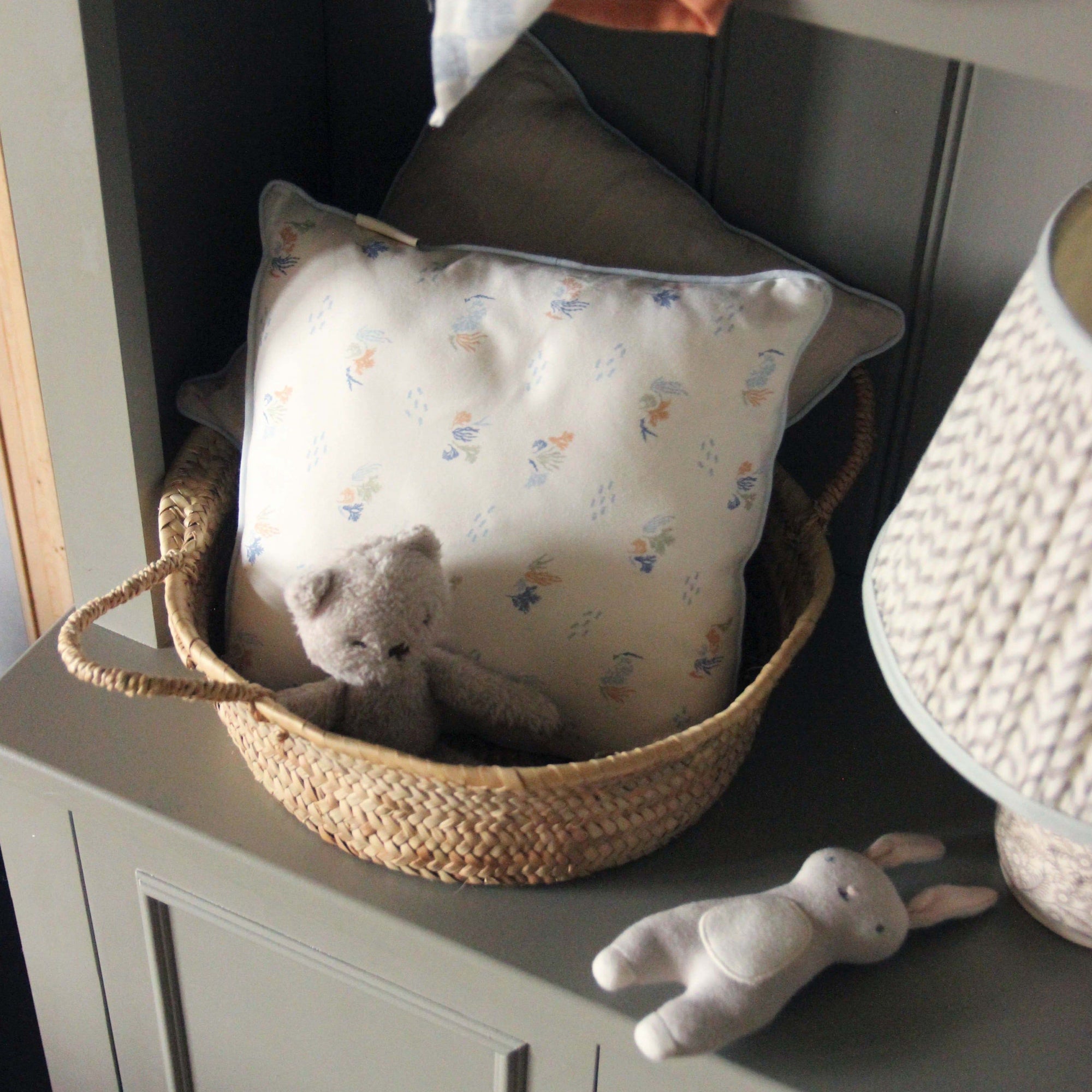 Square Linen Scatter Cushion - Coastline