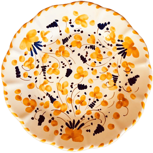 Deruta Plate 25 cm Ochre