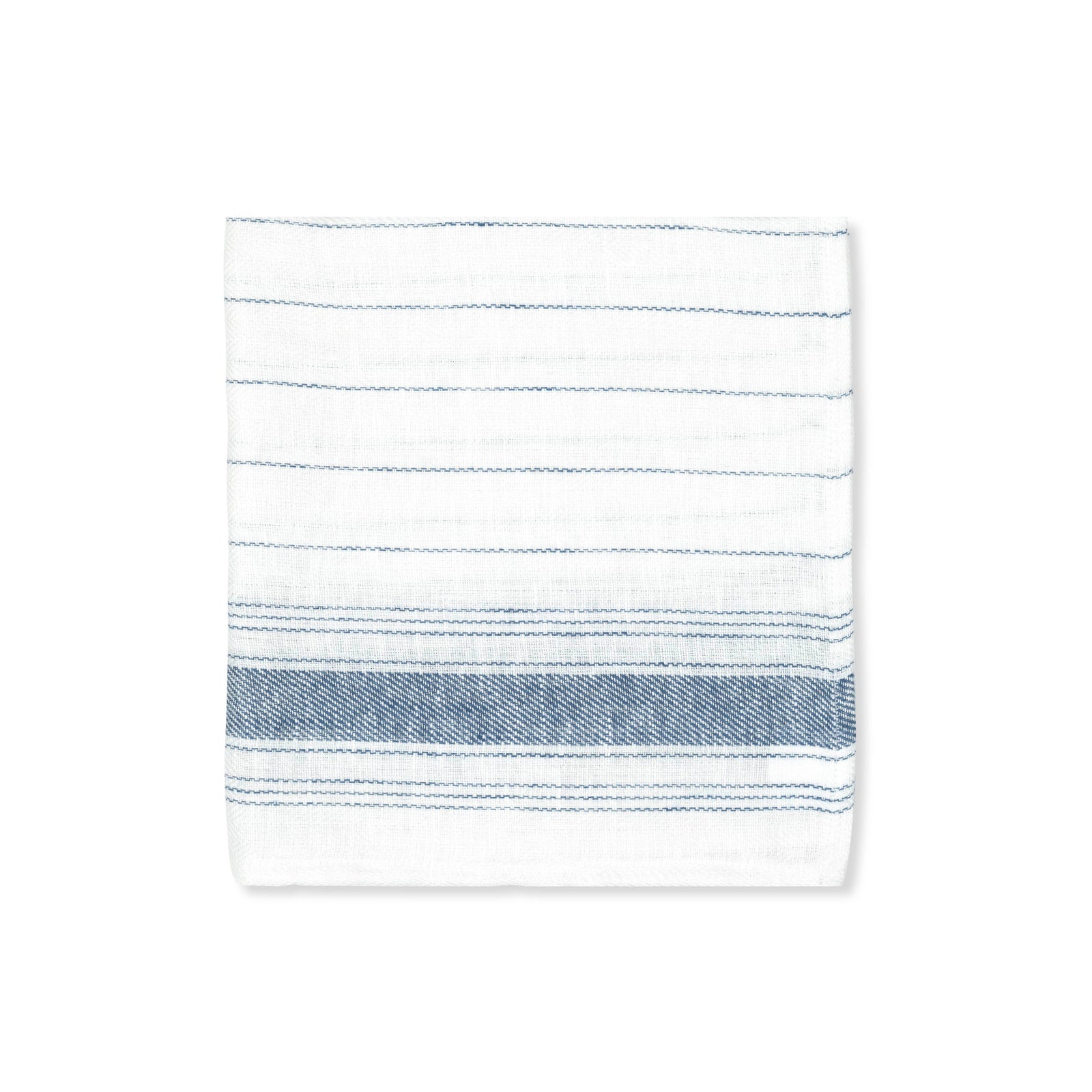 Set of 6 Personalised French Blue Stripe Napkins