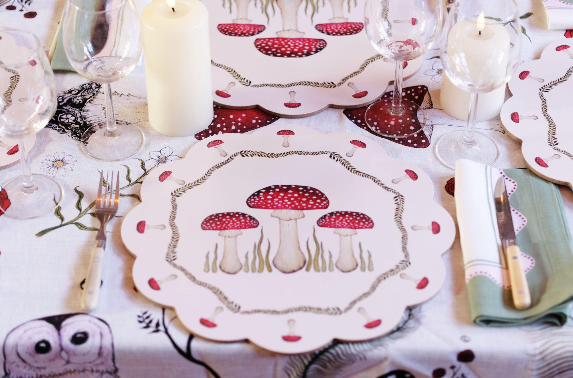 Mushroom Table Mat