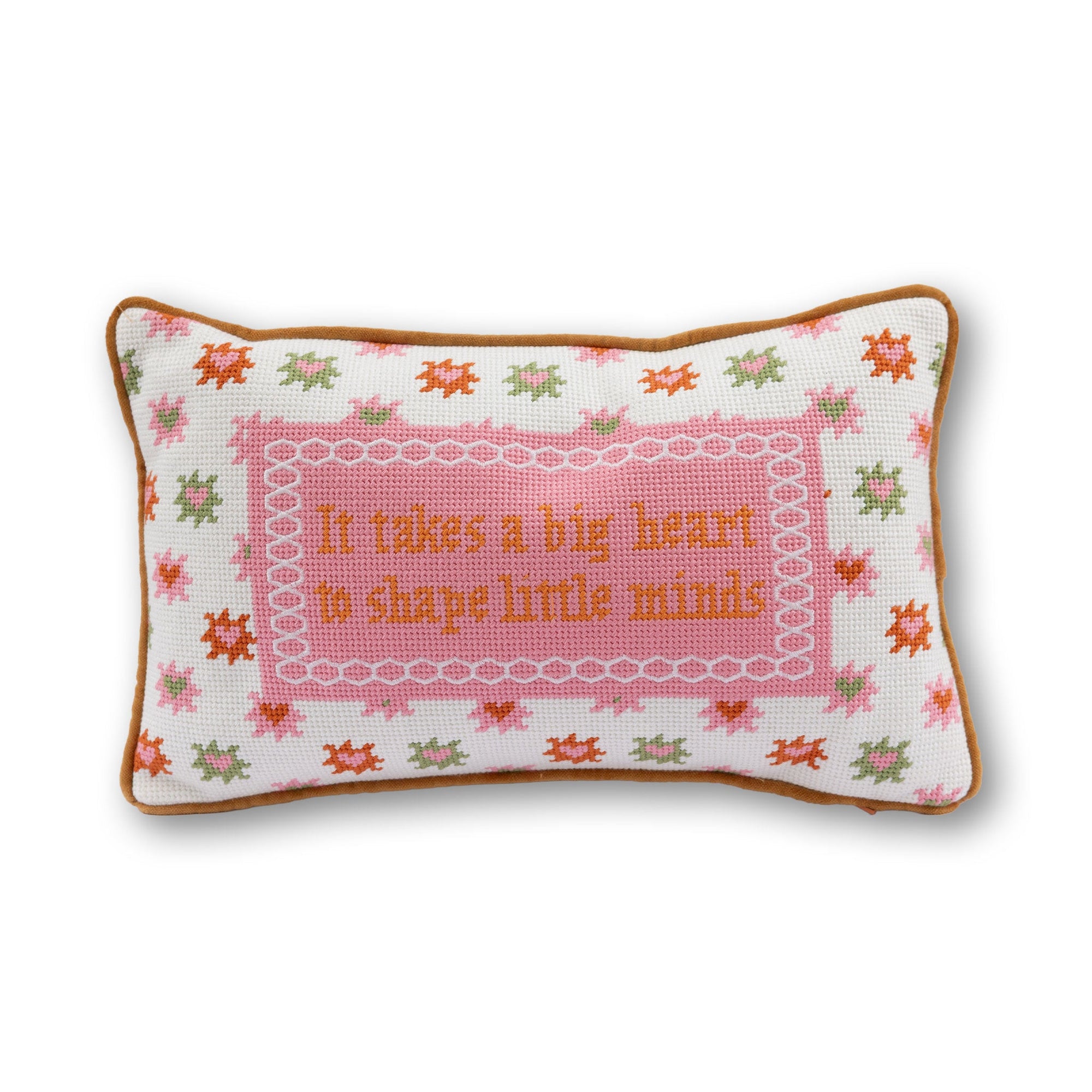 Big Heart Needlepoint Pillow