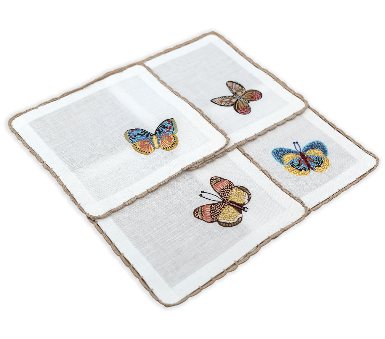 Flutter and Lace - Cocktail Napkins (Set of 4)