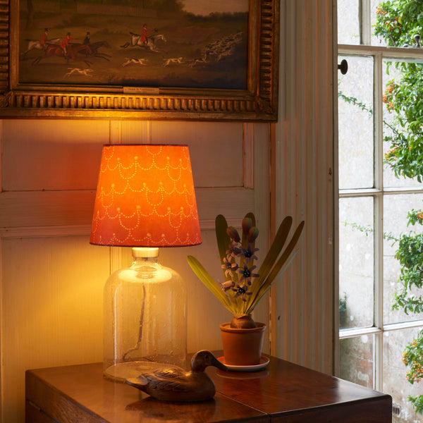 8” Empire Lampshade Pearl Chain - SANGUE