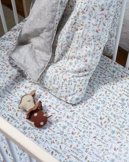 Flat Top Sheet Made With Liberty Fabric Theo Pink