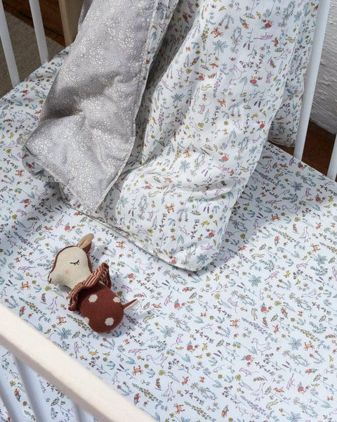 Flat Top Sheet Made With Liberty Fabric Theo Pink