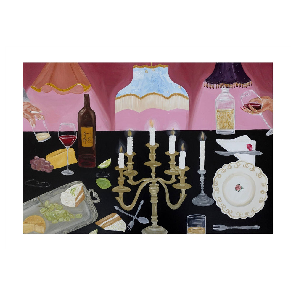 The joy of hosting Fine Art Print