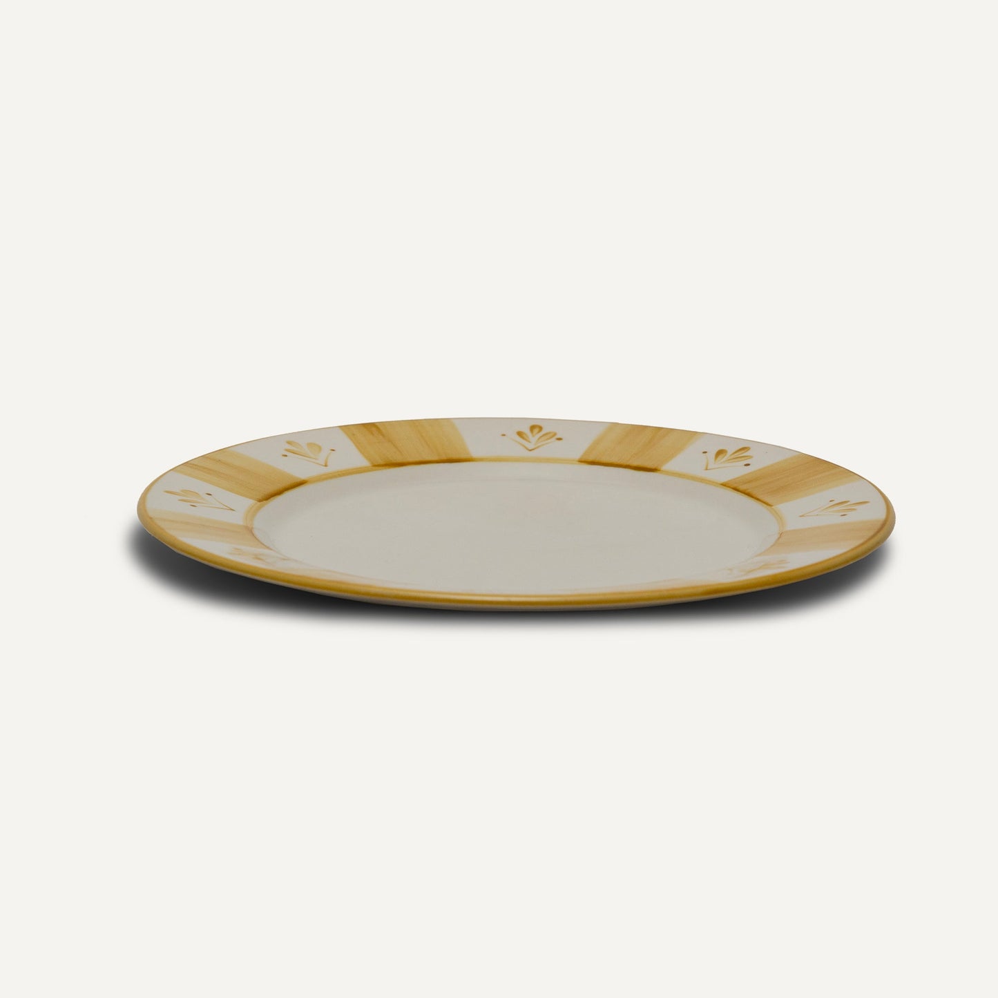 Dinner Plate -  Franjas - Golden Yellow