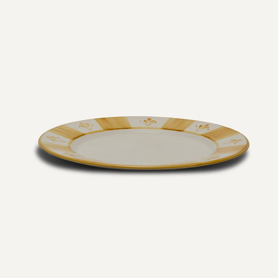 Dinner Plate -  Franjas - Golden Yellow