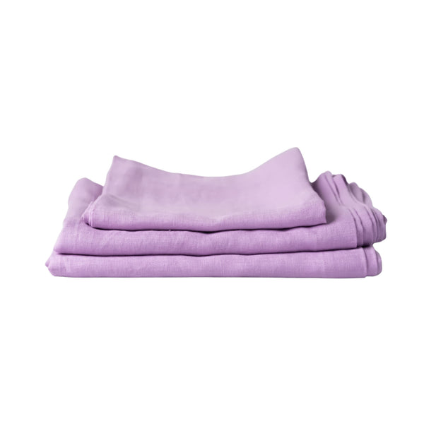 Pink Linen Tablecloth