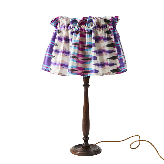 Lampshade Flirty Skirt Ikat Purple Chevron
