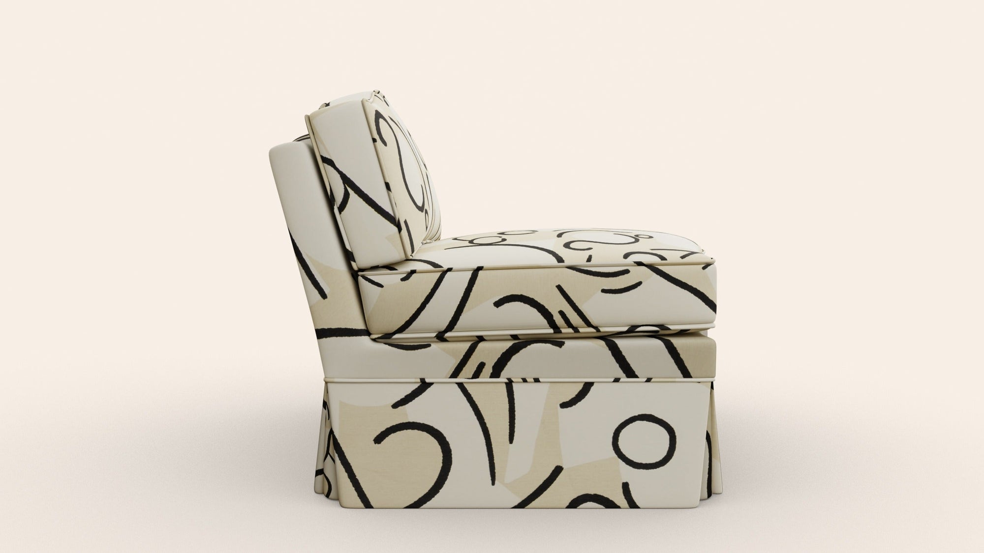 Felix Slipper Chair, Coconut