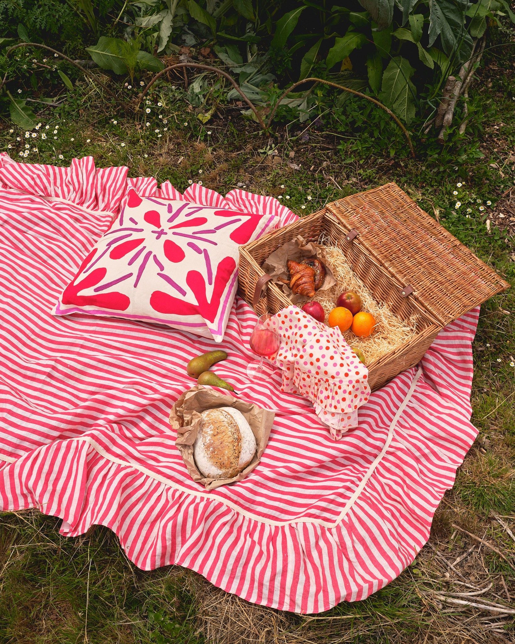 Rouge Tile Cushion Cover