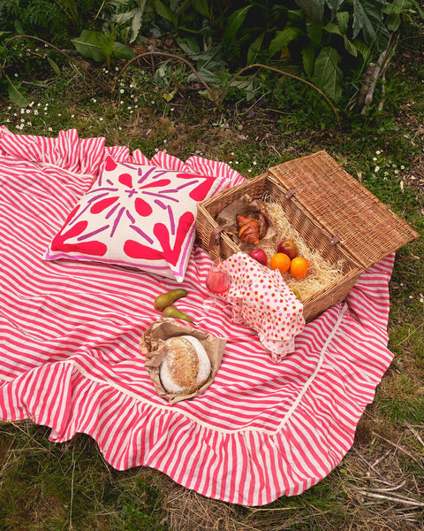 Rouge Tile Cushion Cover