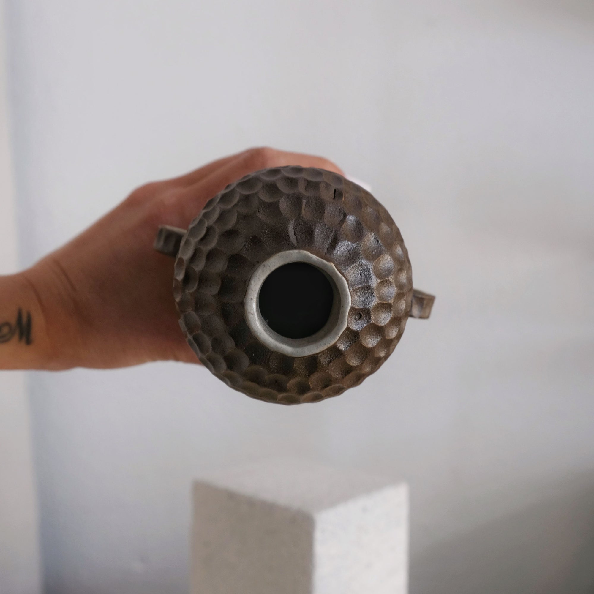 Alma-May - Carved Stoneware Vase - Magdalena Clay