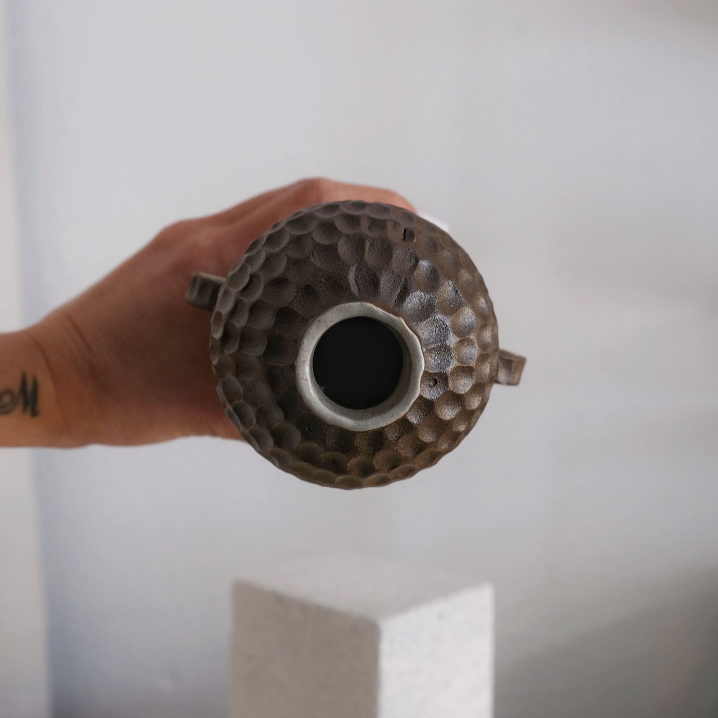Alma-May - Carved Stoneware Vase - Magdalena Clay